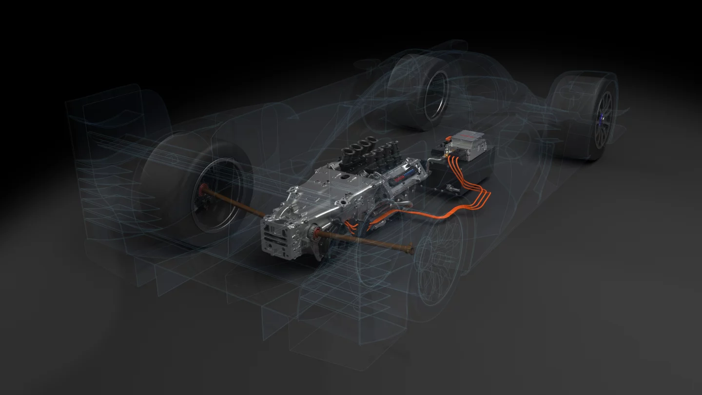 The TS030 uses an electric motor to augment the 530-hp engine