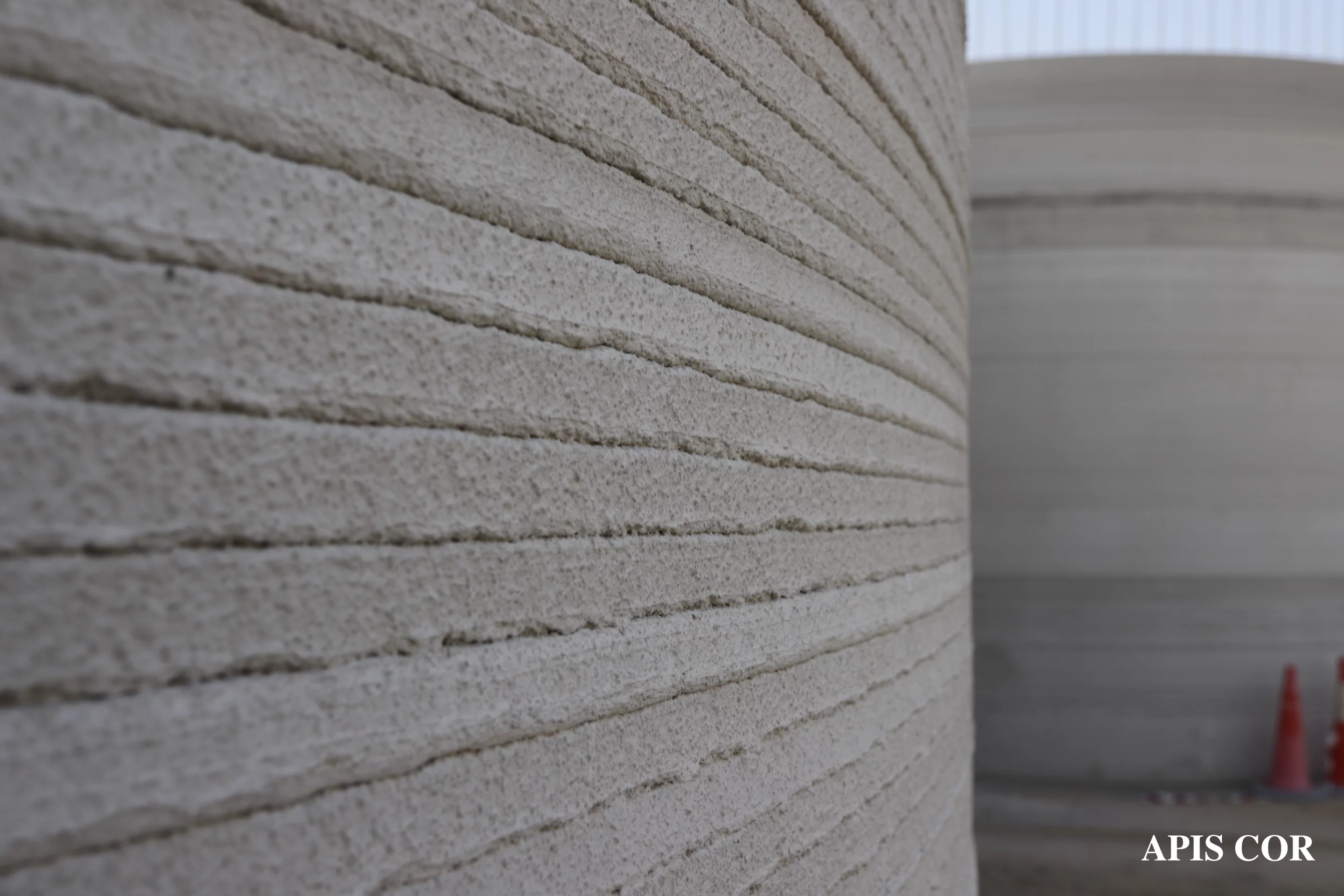 The walls were built one layer at a time until the basic structure was finished