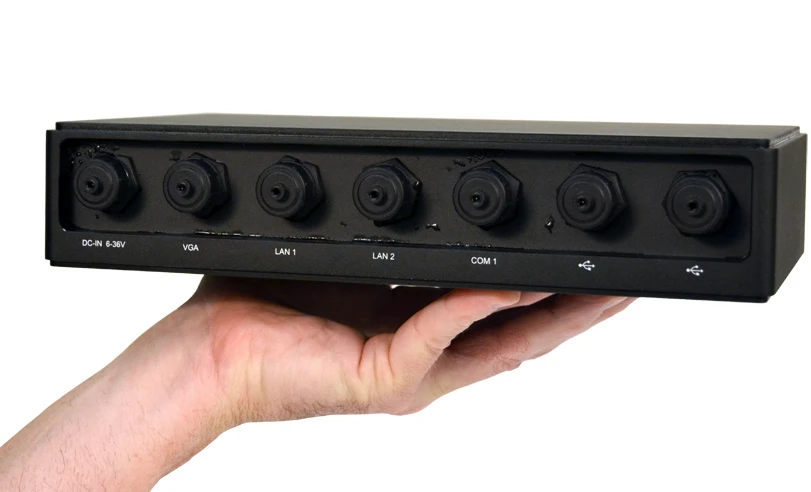 The back of the Stealth being held for size reference