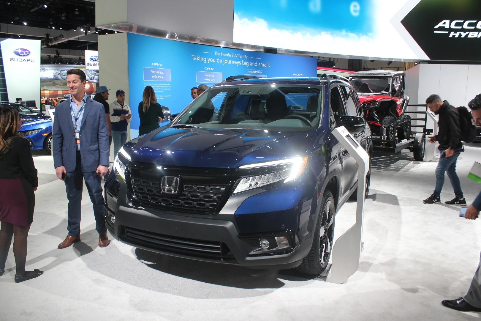 The Honda Passport tows a Talon UTV