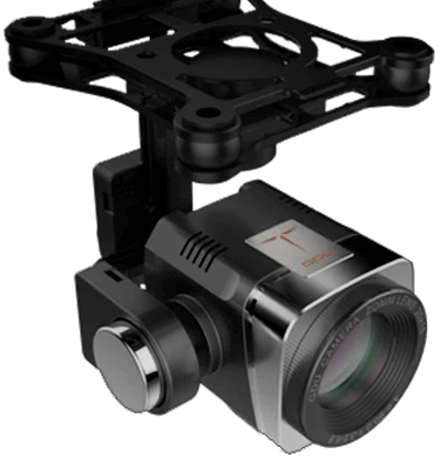 Other attachments available in the Universal Flying Platform include a higher grade GDU branded camera with 10x optical zoom ($999)