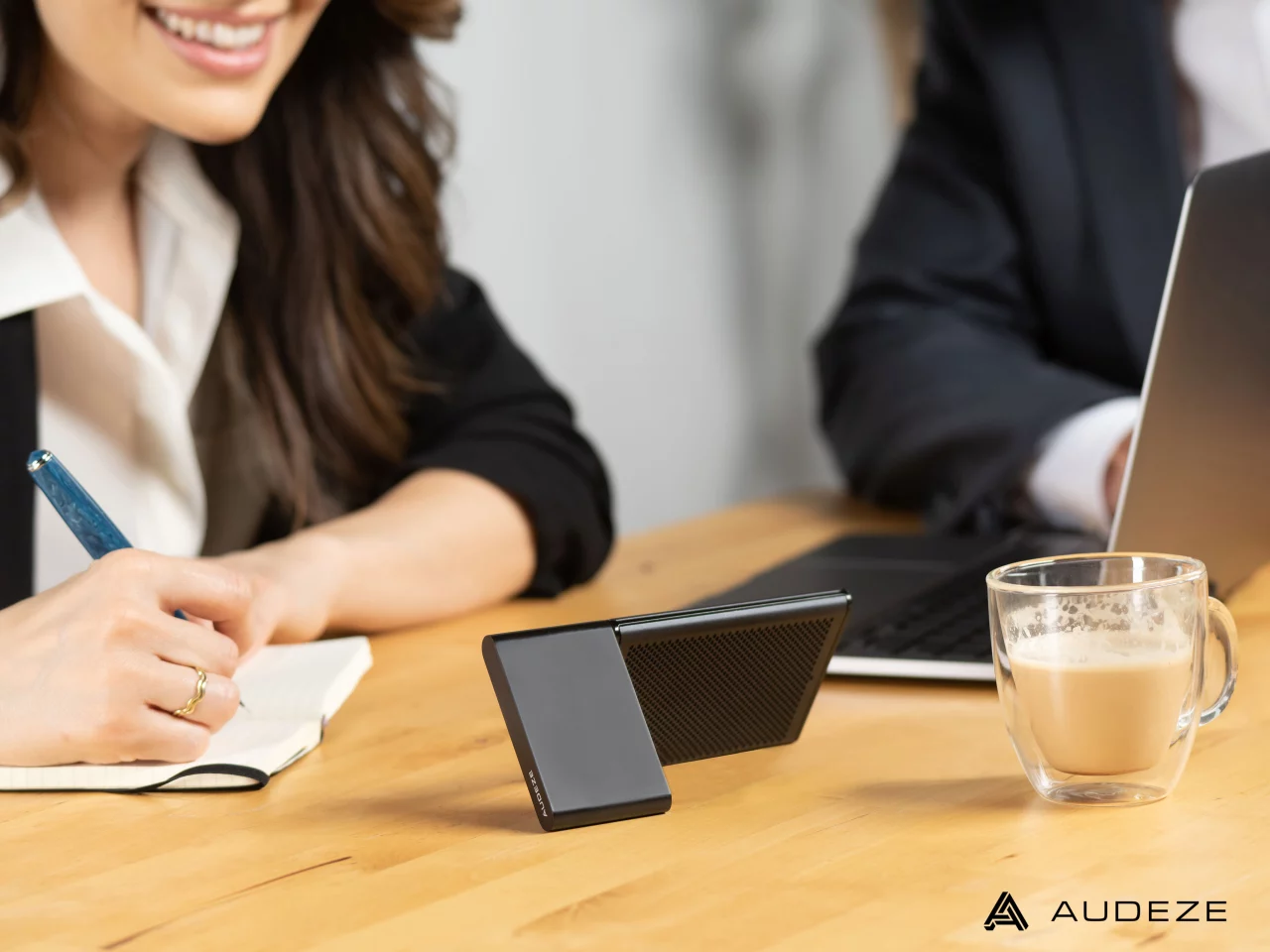 The Filter is designed to pick up a solo worker's voice at home or the office, or the voices of a small group, while AI-assisted noise cancellation technology removes background noise