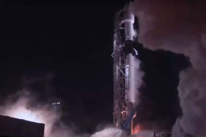 The Beresheet mission lifting off