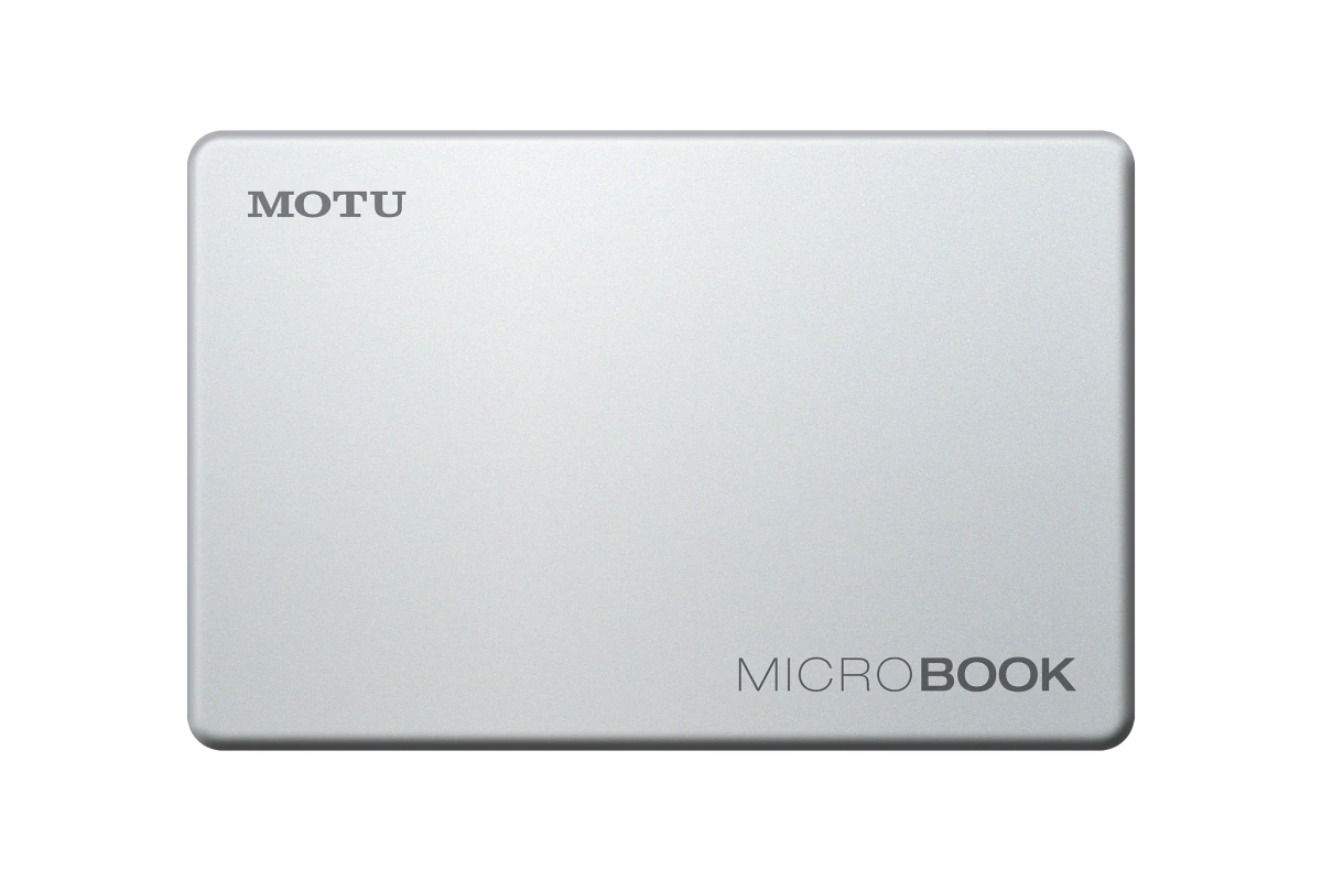 The MicroBook from MOTU brings professional level studio recording capabilities to a Mac or PC computer