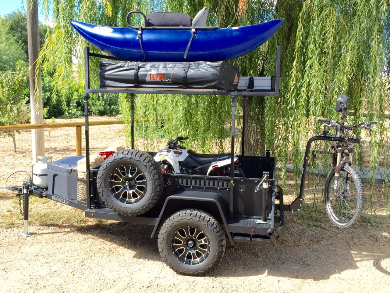 The UGOAT Scout packed up and ready for a fun, multi-sport adventure