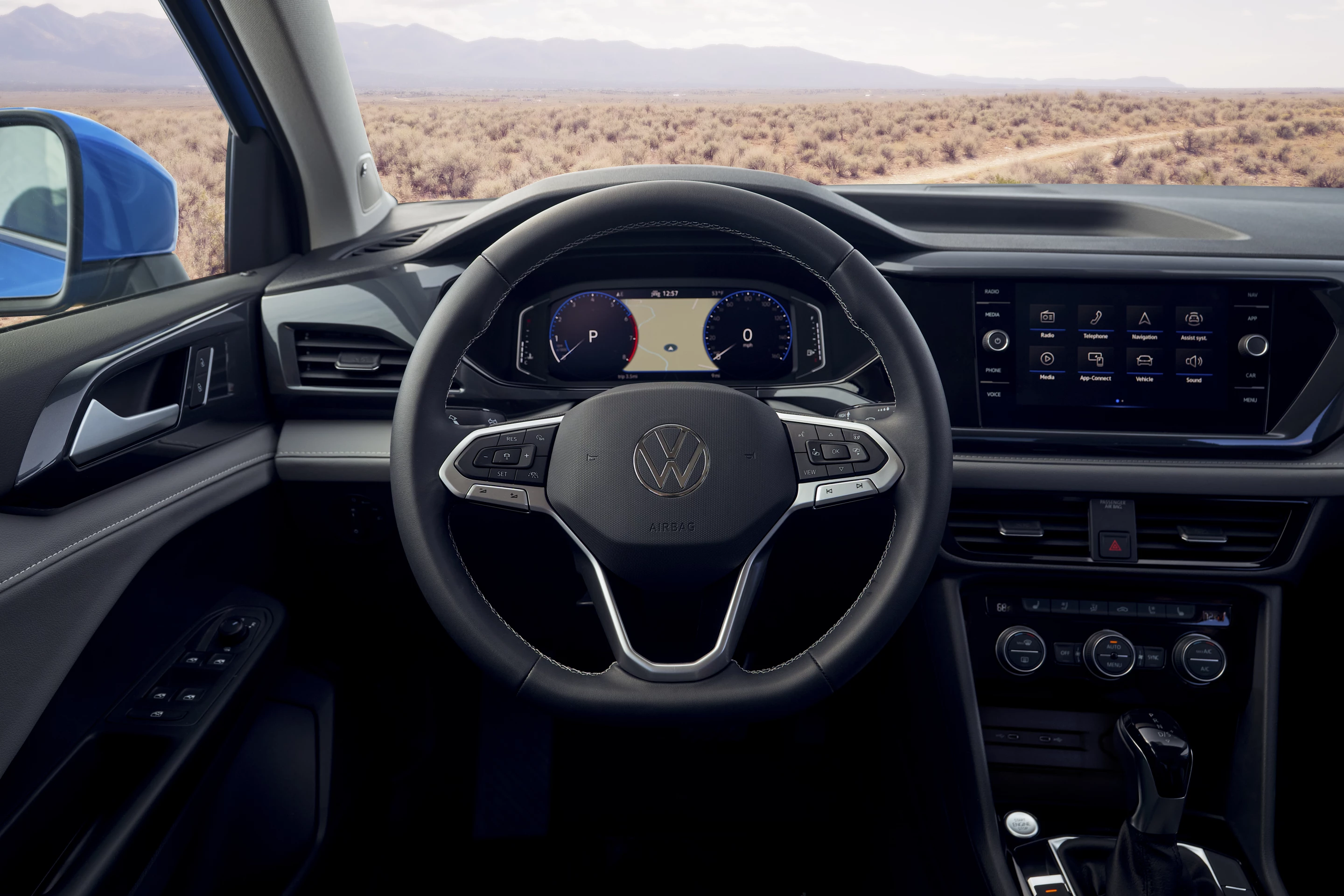The Digital Cockpit is standard and a heated steering wheel is optional