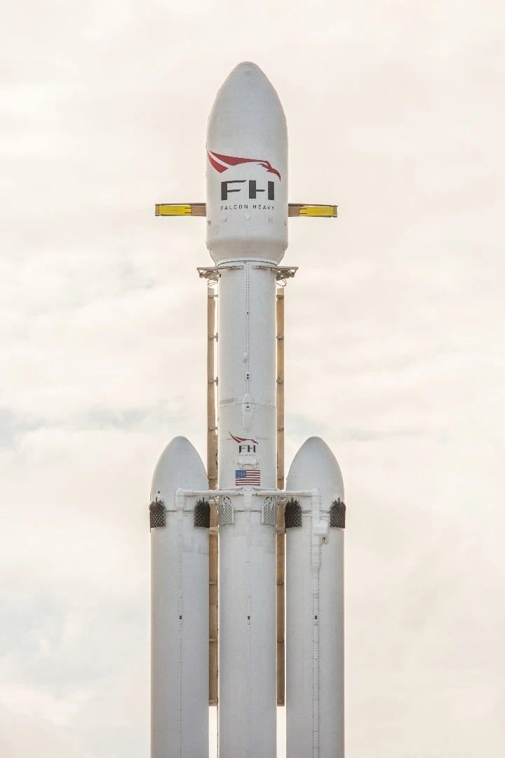 SpaceX's Falcon Heavy rocket was built to carry humans into deep space