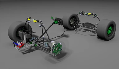 Double wishbone suspension and hybrid wheels are part of the package