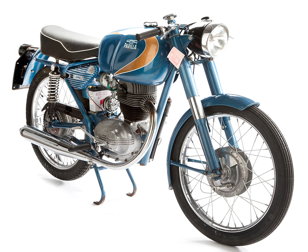 Parilla produced a range of highly regarded motorcycles from 1948 to 1967 and this bike is … quite possibly unique in that it has never been registered or used and is presented in brand new condition, 57 years after it was built. NZD 4,000 - 7,000 (US$2,500 to $4,500)
