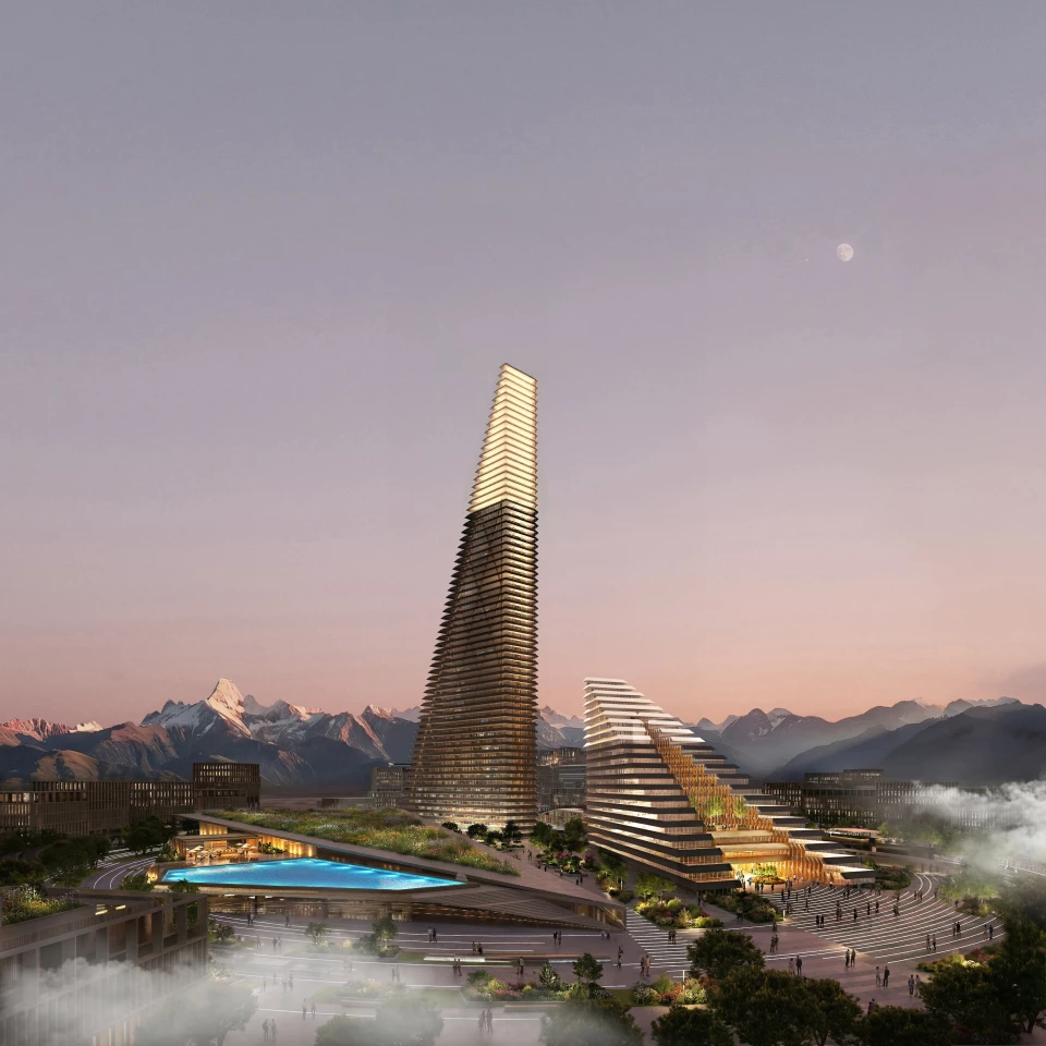 The Alatau Iconic Complex and Gateway District is expected to be completed by the end of 2029