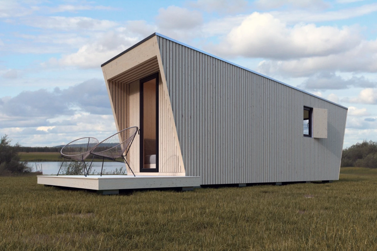 DROP Box N-240 is designed to be transported via a trailer or a container ship and comes ready to be "dropped" into location