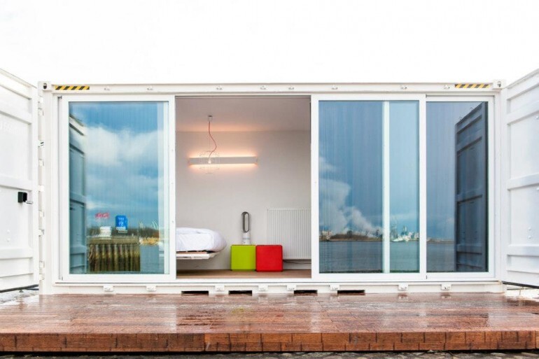 The Sleeping Around B&B features six container units in all
