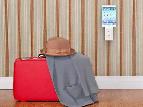 thingCHARGER in use in a wall