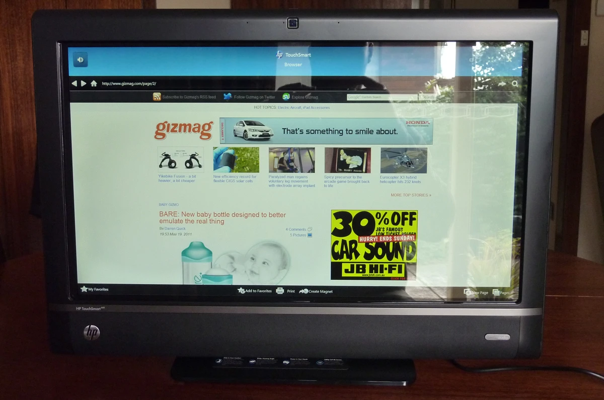 The HP TouchSmart 610-1030a