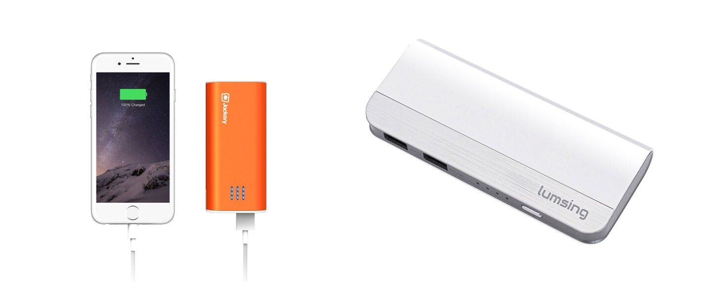 L: Jackery Bar, R: Luusing Power Bank