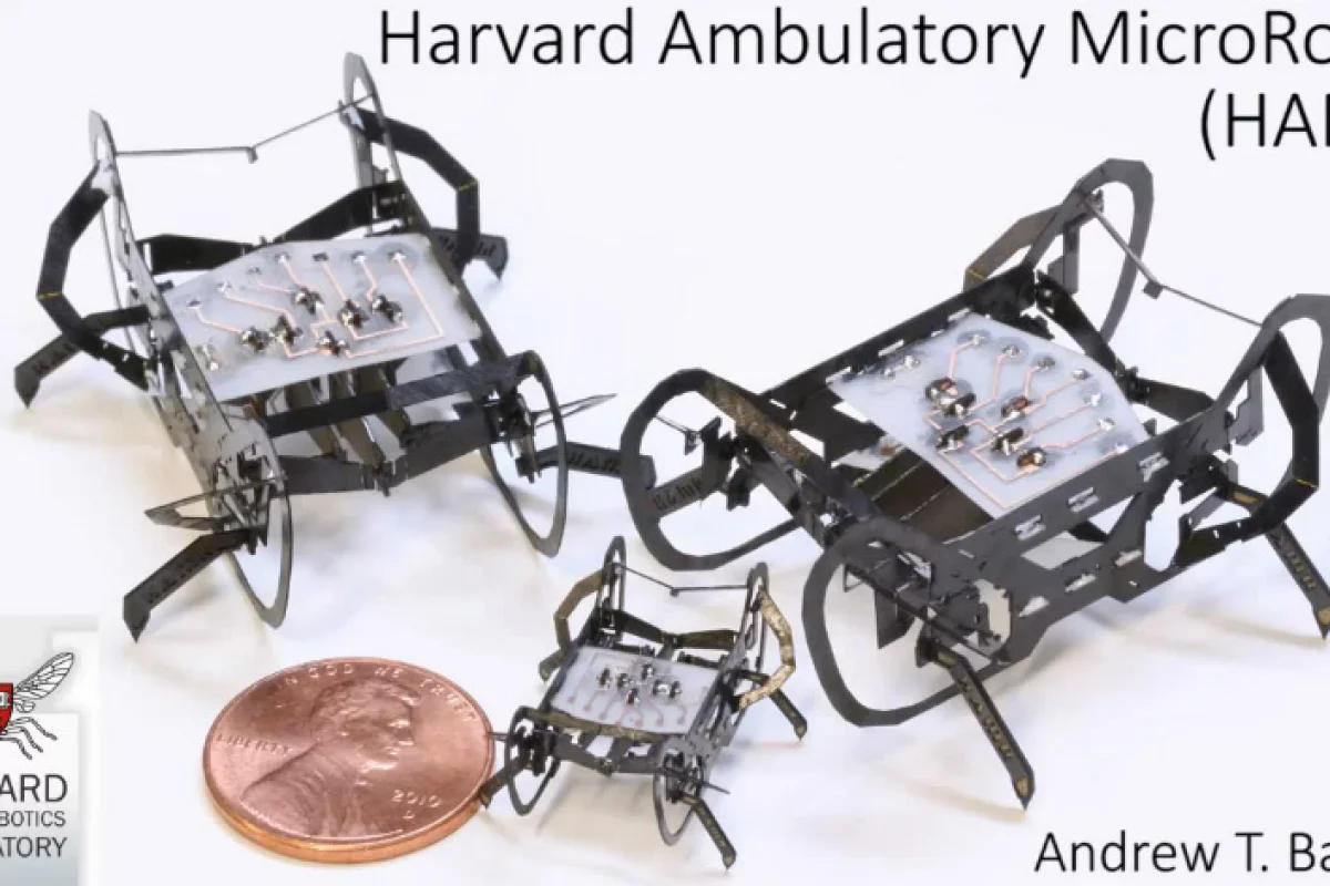 Harvard Microrobotics Lab's HAMR is an insect-sized robot capable of high speed legged locomotion