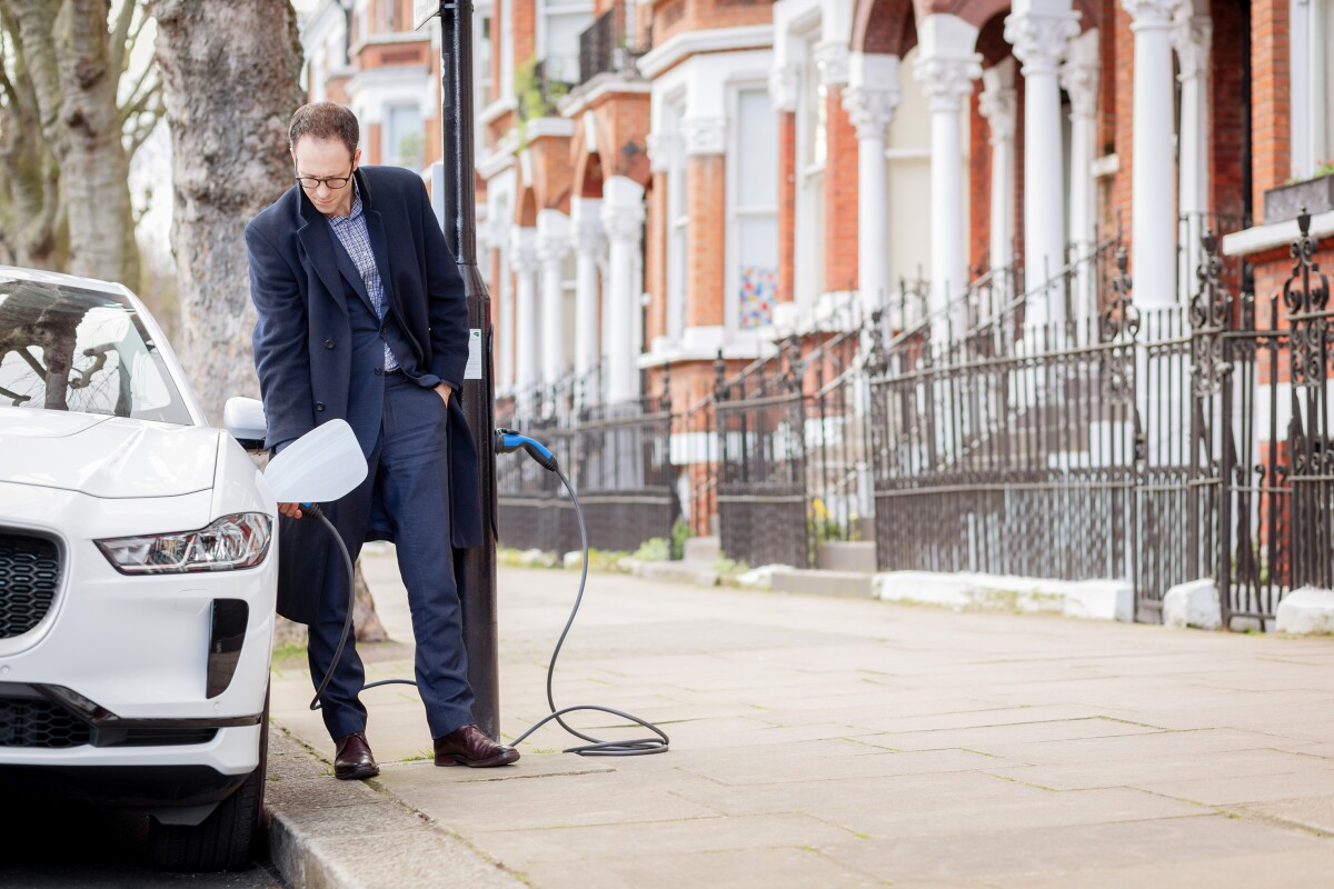 Sutherland Avenue in the City of Westminster now has 24 streetlamp charging posts to top up electric vehicles overnight