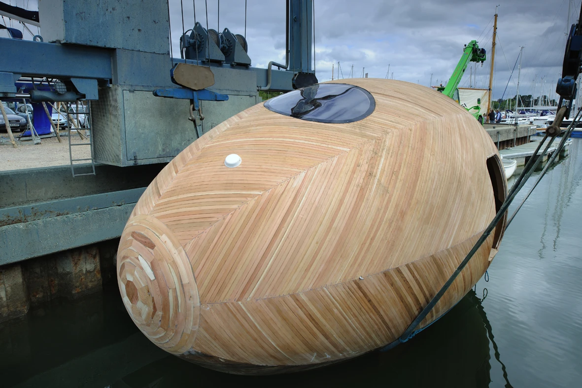 Exbury Egg was conceived by artist Stephen Turner, and created with the help of both Perring Architecture and Design, and SPUD design studio (Photo: Nigel Rigden)
