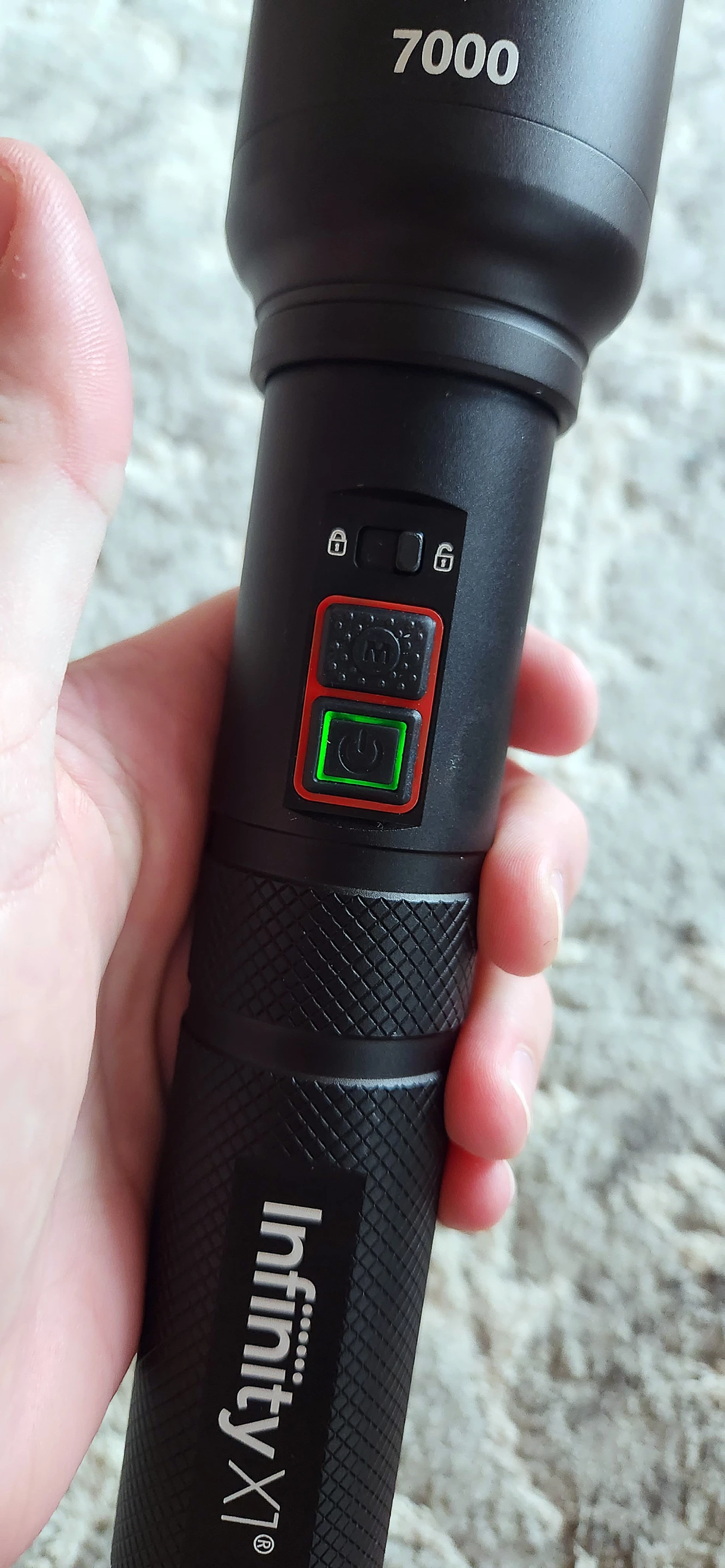 Green means it's charged up and ready to go!