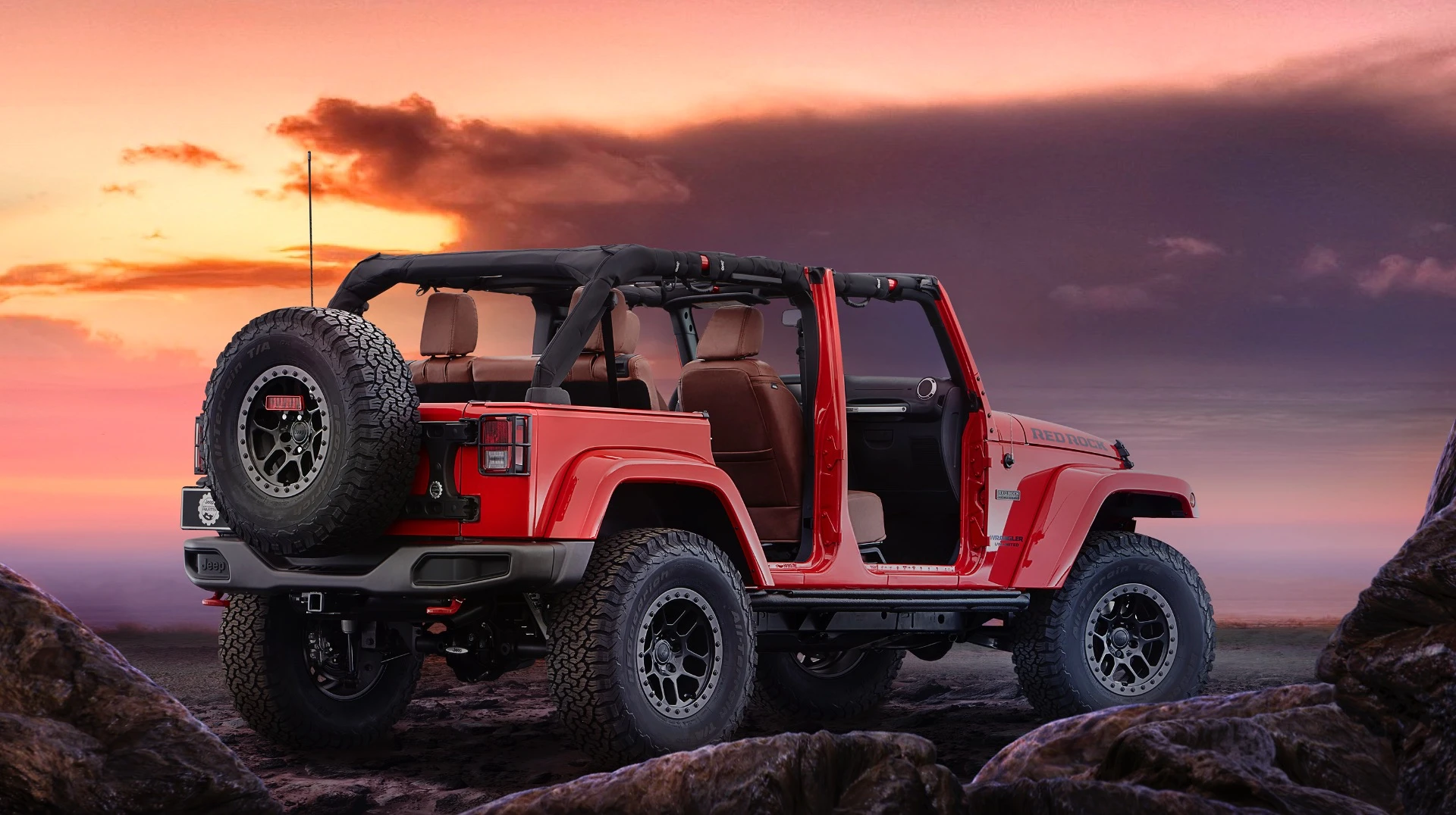 The Jeep Red Rock Concept includes a 2-in lift and beadlock wheels