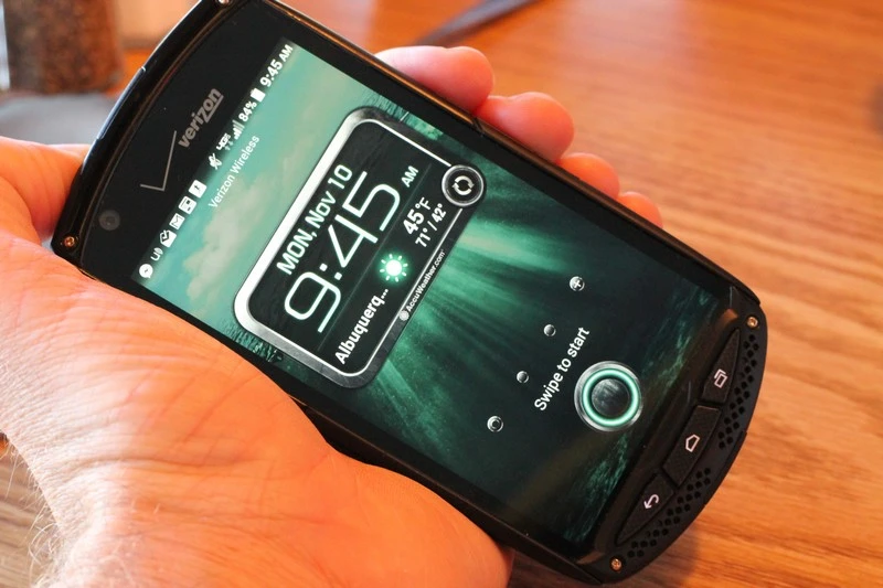 The Brigadier's 4.5-inch display is ideal for one-handed operation
