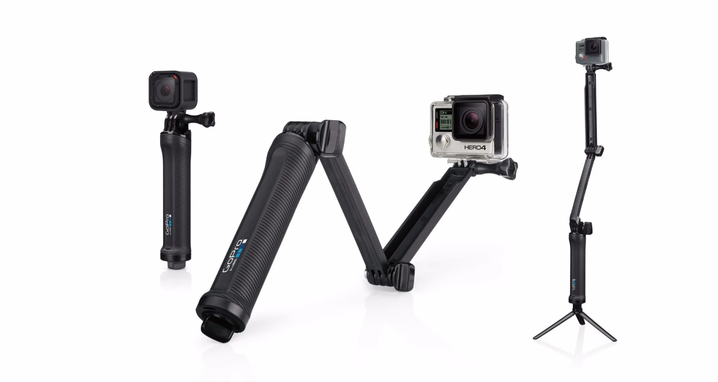If you can't decide if you would be best served by a grip, stick, or tripod, the GoPro 3-Way could be the way to go