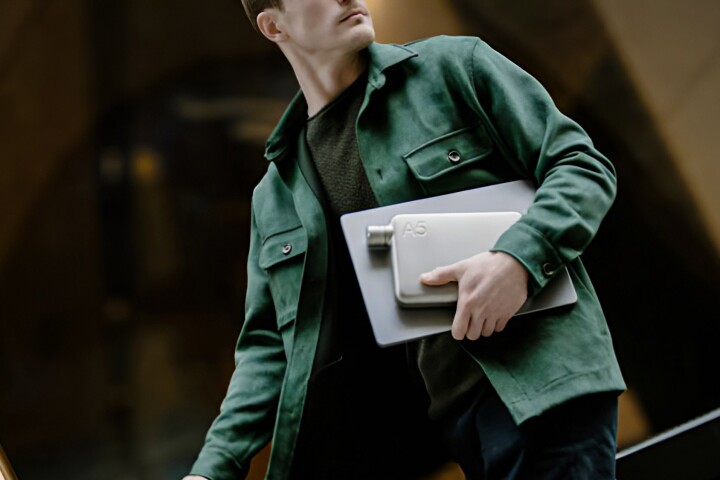 The bottles will easily fit alongside a laptop in a bag, but are easy to cart around without one