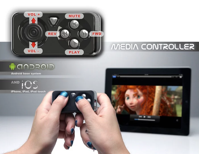 The creators designed the iMpulse to be a Bluetooth media remote