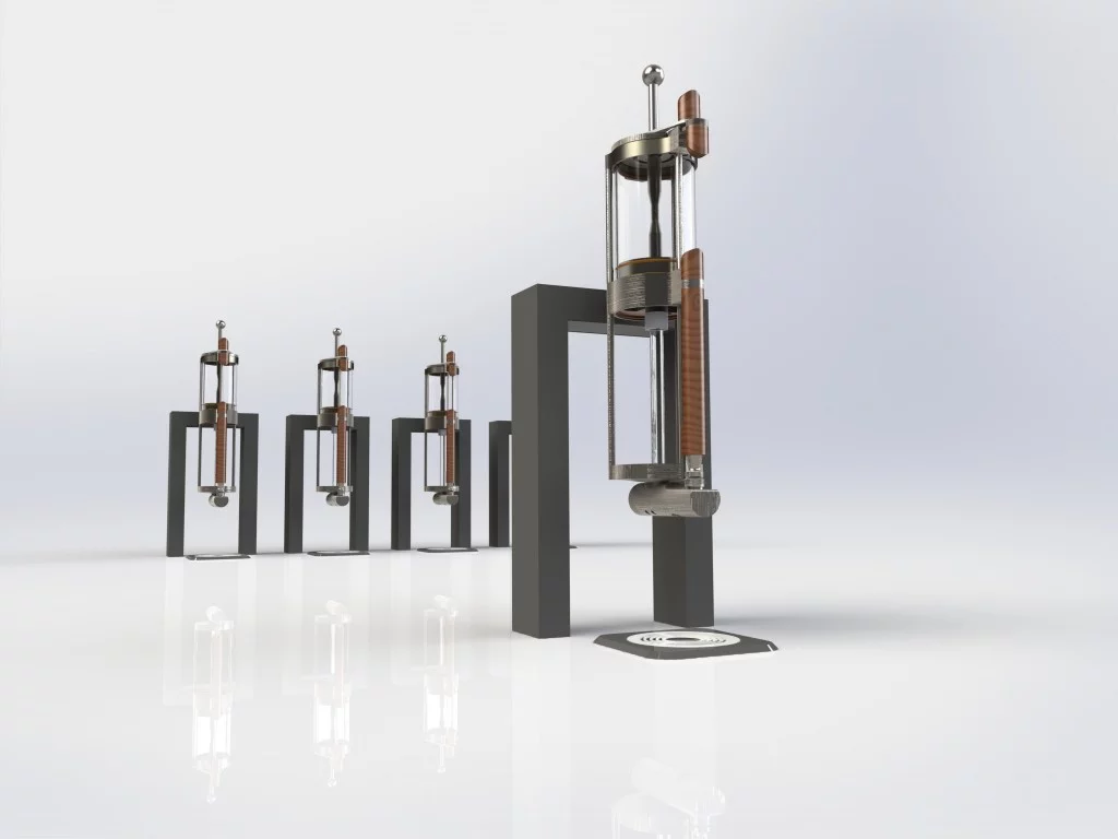 Alpha Dominche’s Steampunk Coffee and Tea Brewer MOD uses a boiler installed under the counter
