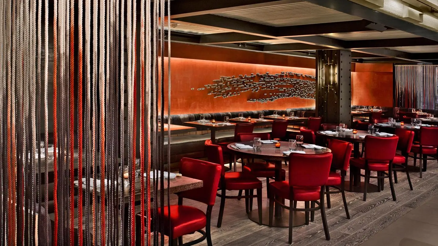 Nobu Downtown in New York earned a Special prize for an Interior Restaurants at the 2018 Prix Versailles World Architecture Awards