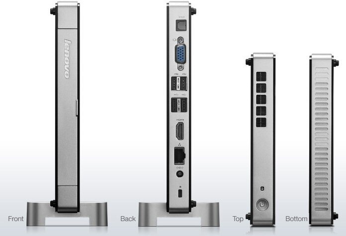 The space-saving Win 8 computer features lossless S/PDIF audio out for 5.1 channel surround sound or 7.1 surround sound via HDMI