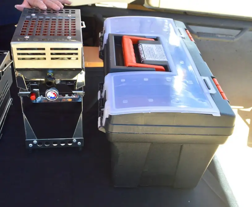 Kariba stove-shower systems at Overland Expo West 2017