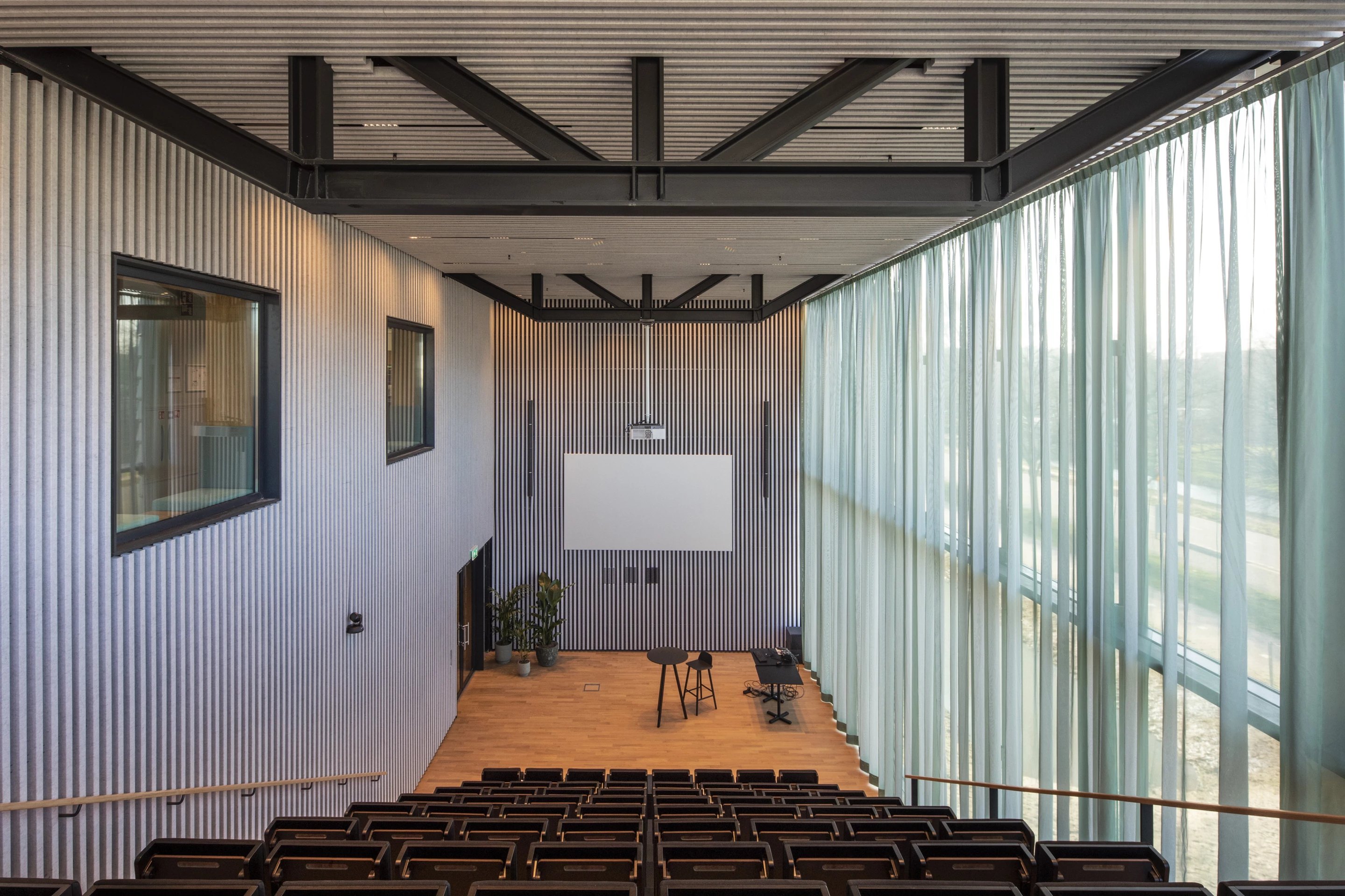 Matrix One includes a 100-seat auditorium