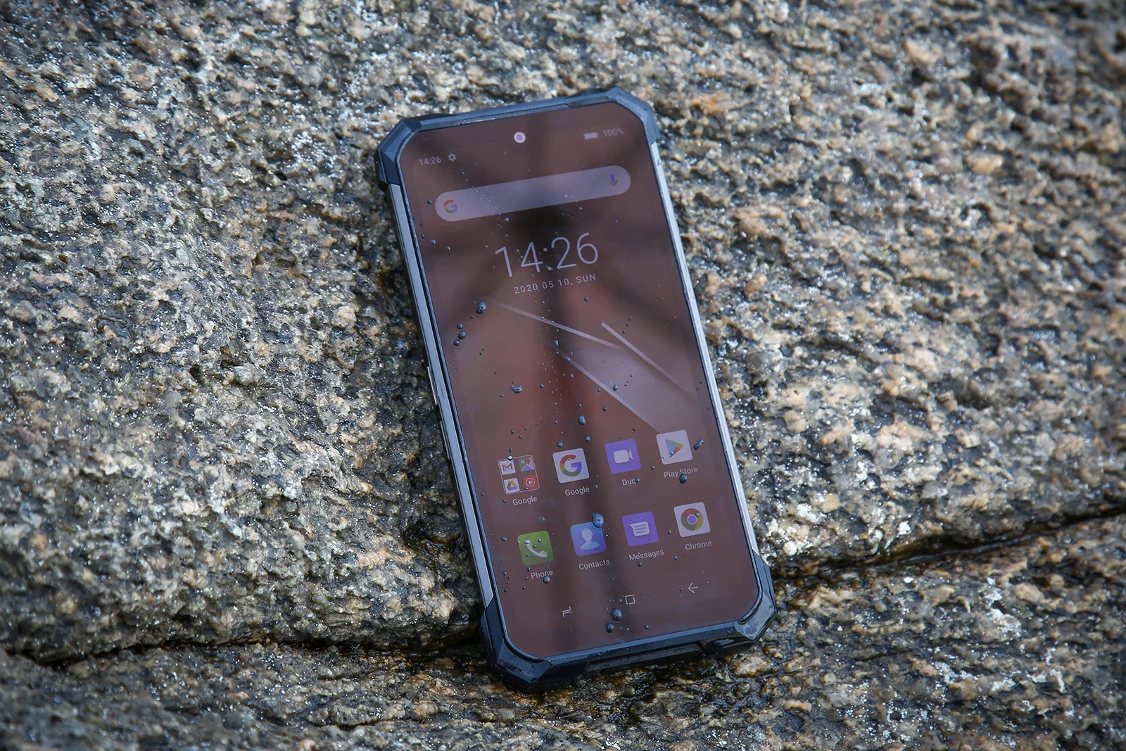 The phone can last a day submerged in shallow water