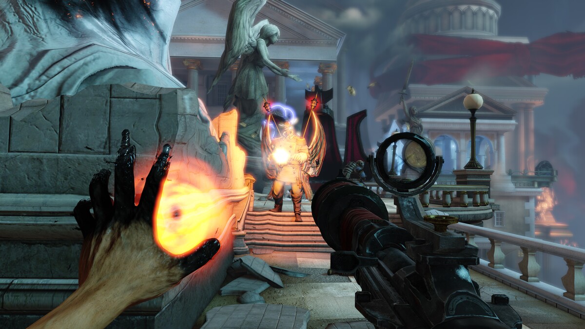 Infinite's Return to Sender vigor lets the player absorb and collect damage before unleashing it at the enemy