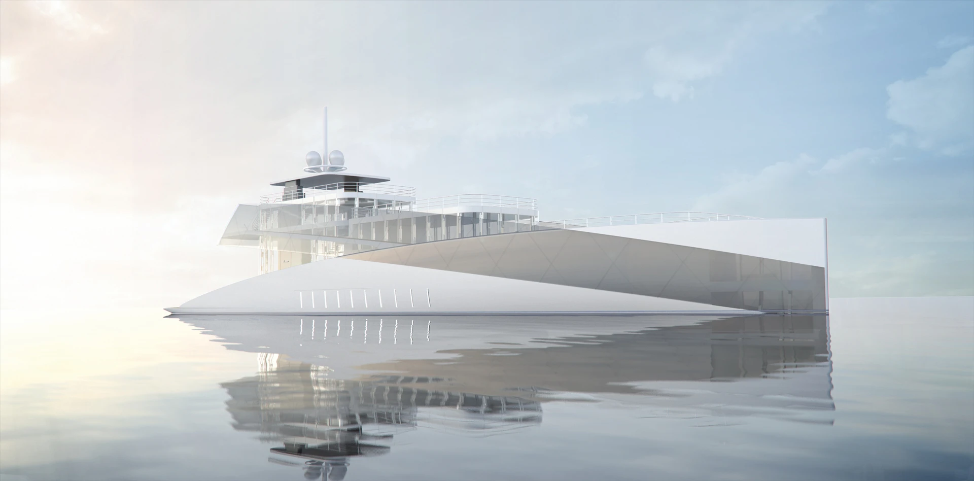 Profile rendering of the Feadship Royale