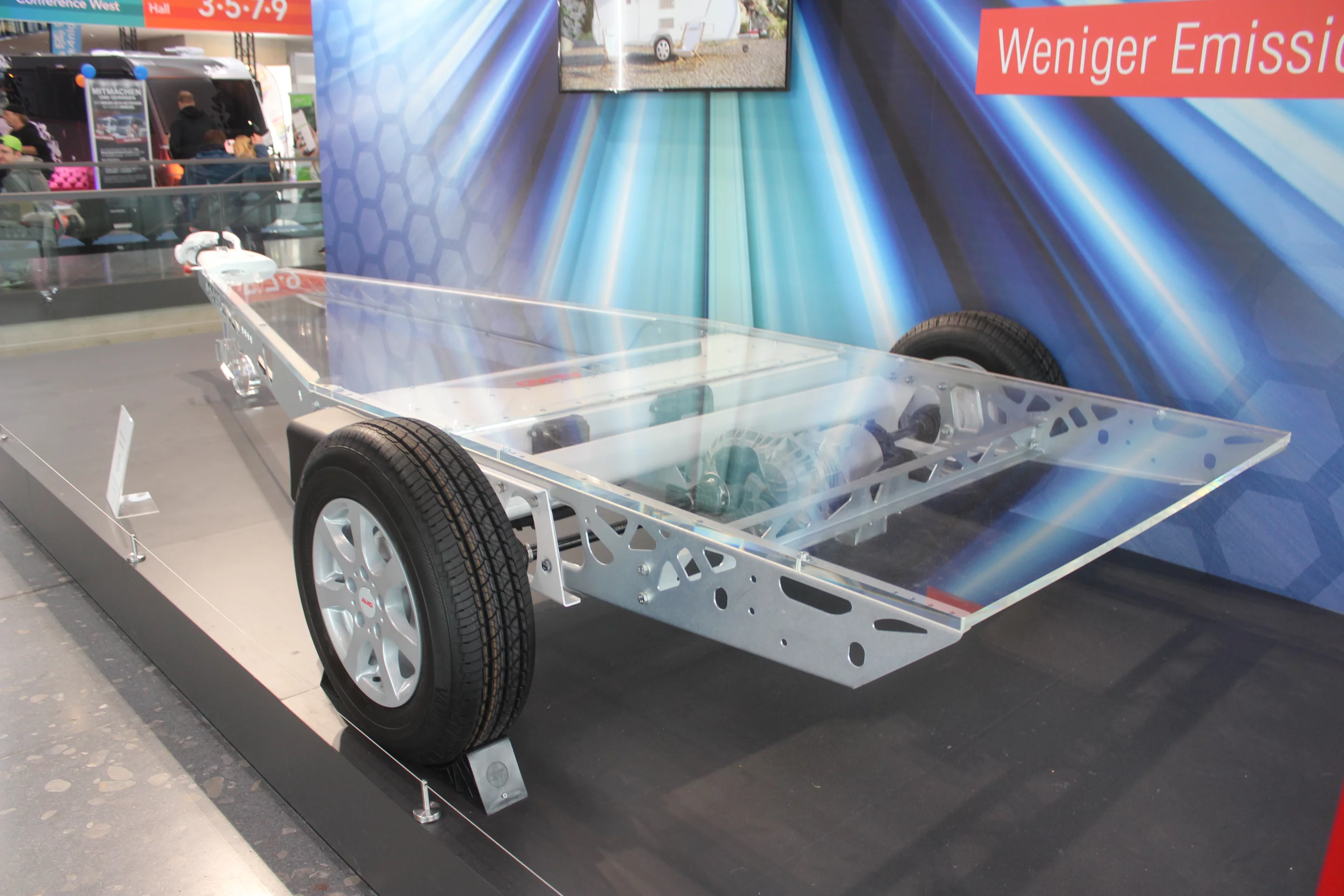 The complete NGCP chassis features sensors at the corners around the perimeter