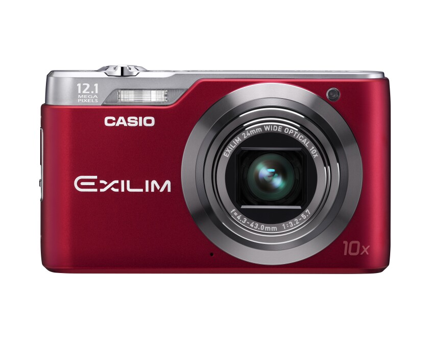 The EXILIM EX-H5 - 12.1 megapixel CCD sensor and a 24 mm to 240mm wide-angle lens with 10 x optical zoom