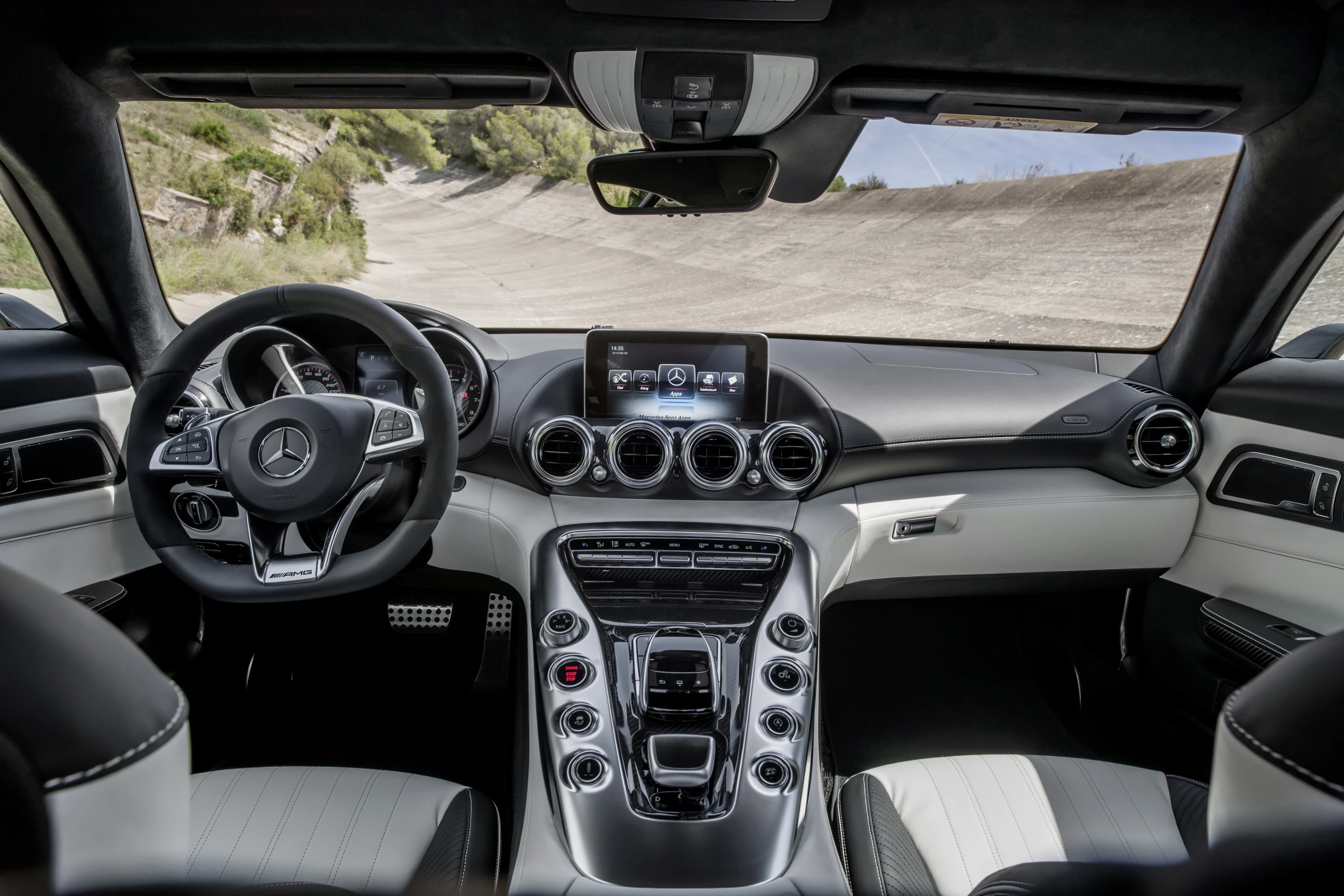 Inside, the GT has four spotlight air vents atop the dash