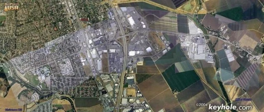 Bat still photo imagery geo-referenced and overlaid onto legacy aerial imagery data.