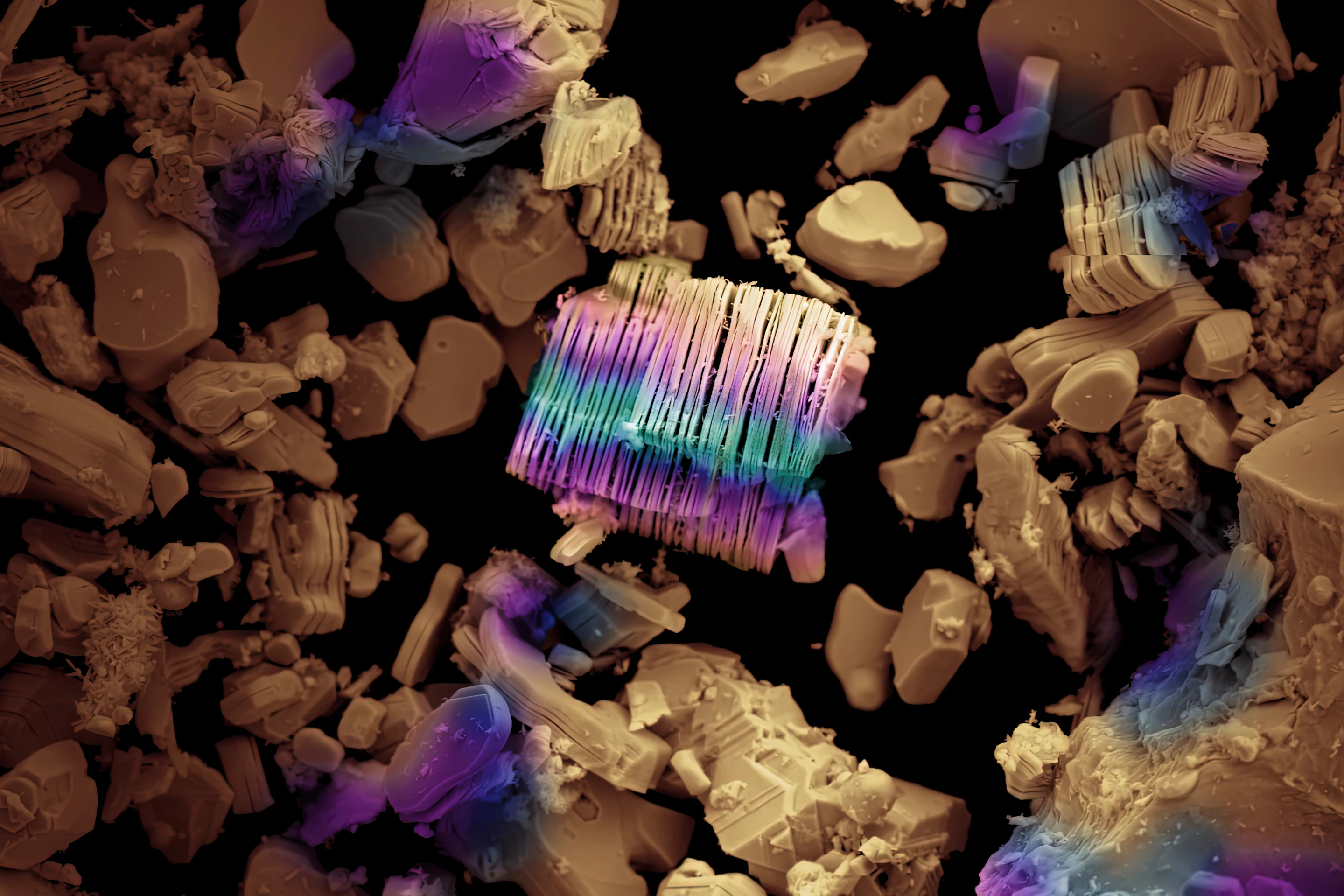 A multi-layer MXene emerged after etching a MAX particle