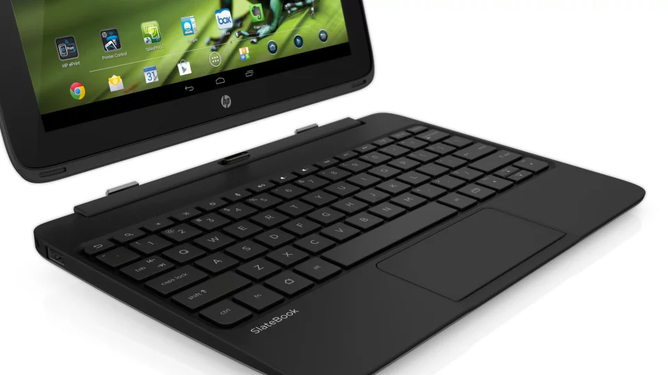 The SlateBook x2's tablet and keyboard base both have batteries