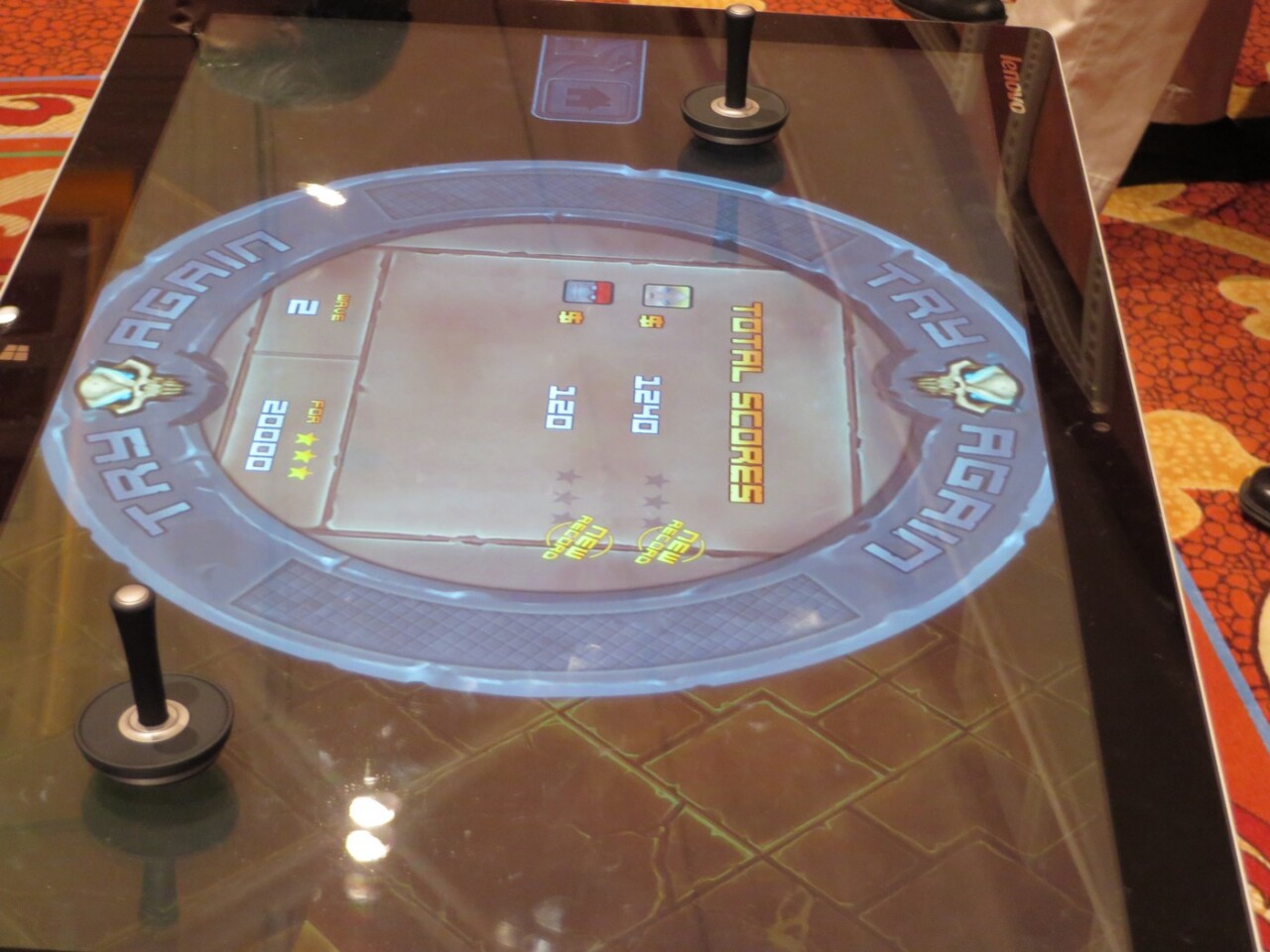 Special paddles help transform the Horizon 2 to a gaming platform