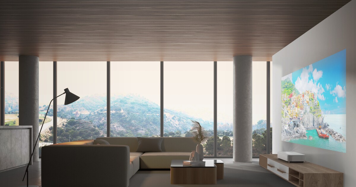 TV Laser yang menempel di dinding menjanjikan 4K sesungguhnya hingga 150 inci