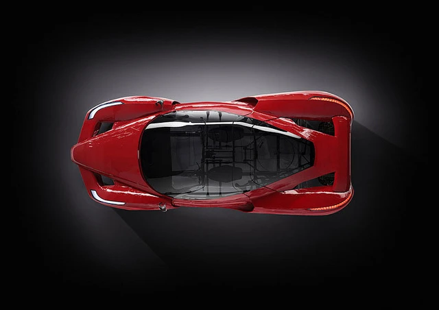 The glass roof gives a peak into the aluminum frame