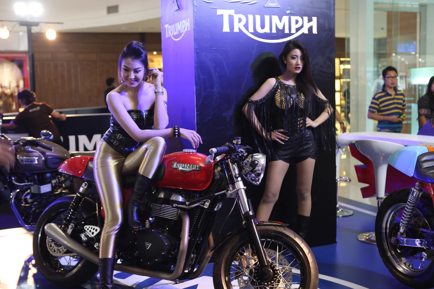 Triumph's stand (Photo: Husna Namirembe/Gizmag)