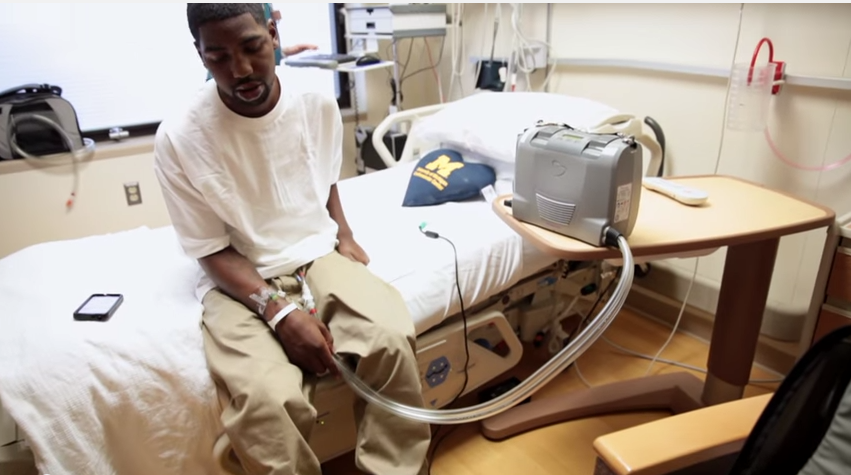 Patients must meet a certain discharge criteria to make the switch from Big Blue to the Freedom Driver, but once they do they are free to leave the hospital and wait for their new heart at home