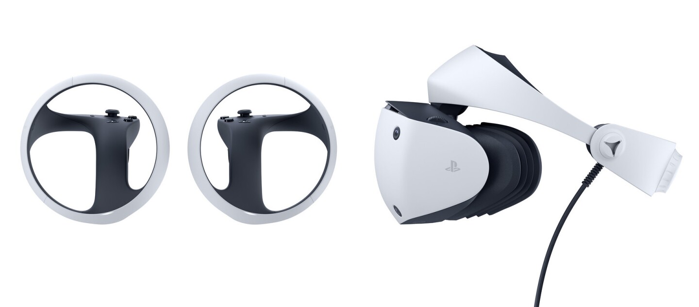 The Sony PlayStation VR2 headset is a slimmer, lighter version of the previous model, with updated controllers