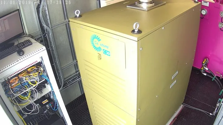 Engineers at BAS in Cambridge can monitor the Capstone C30 micro-turbine daily via a web cam