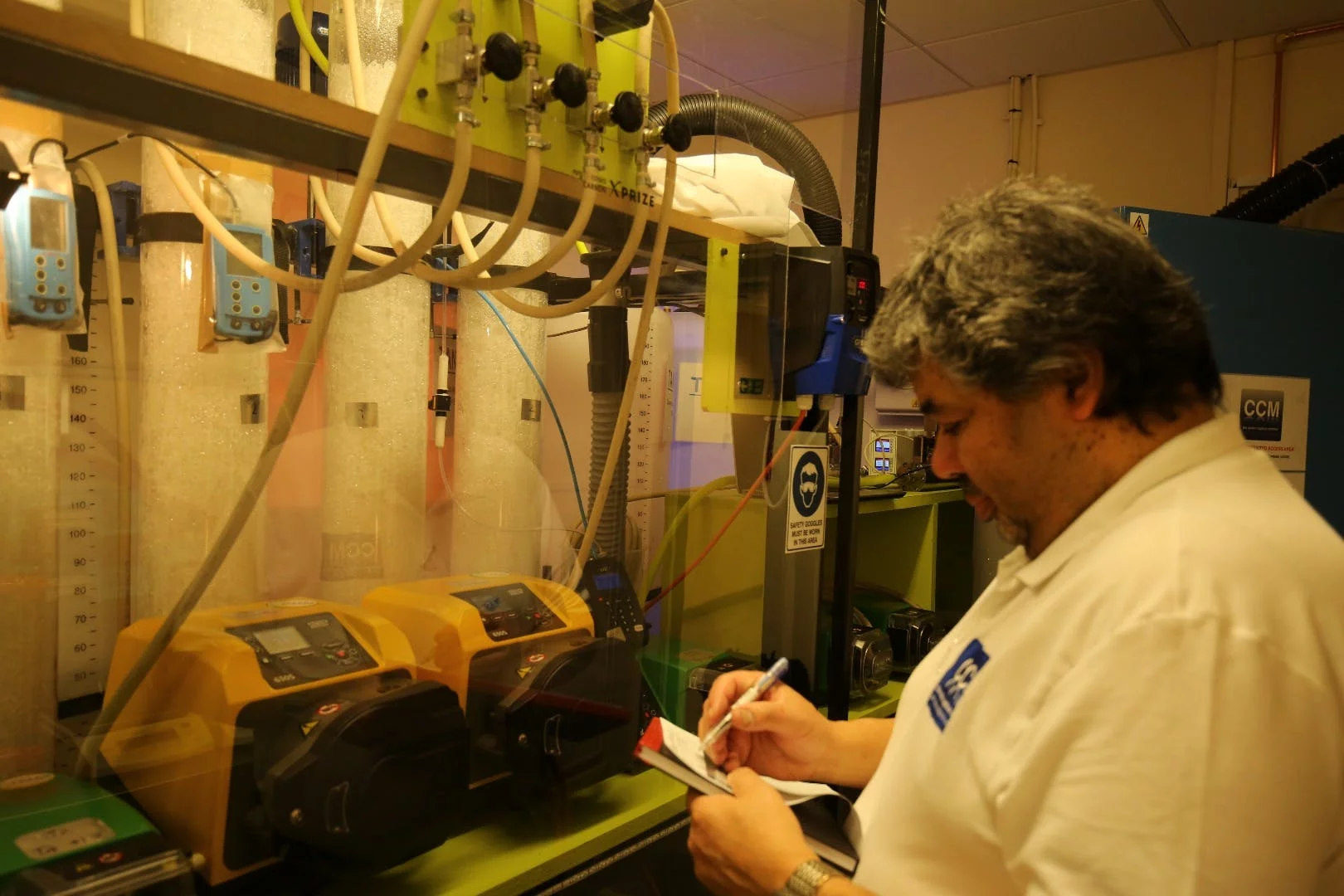 XPrize finalist team Carbon Capture Machine from Scotland, is trying to produce solid carbonates for use in construction